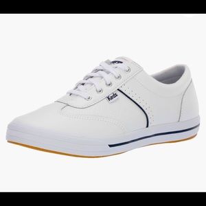 White Keds Courty Core Leather Sneakers